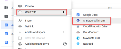google drive kami 